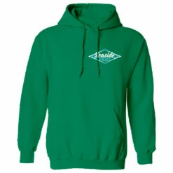 Seaside Surf Shop Youth Vintage Logo Pullover Hoody - Kelly Green 5 Seaside Surf Shop Youth Vintage Logo Pullover Hoody - Kelly Green -Volcom Sales youth front kelly green retro logo