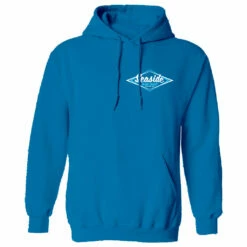 Seaside Surf Shop Youth Vintage Logo Pullover Hoody - Sapphire Blue -Volcom Sales youth front sapphire retro logo