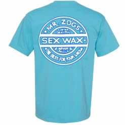 Mr. Zog's Sex Wax Pinstripe Comfort Tee - Lagoon Blue